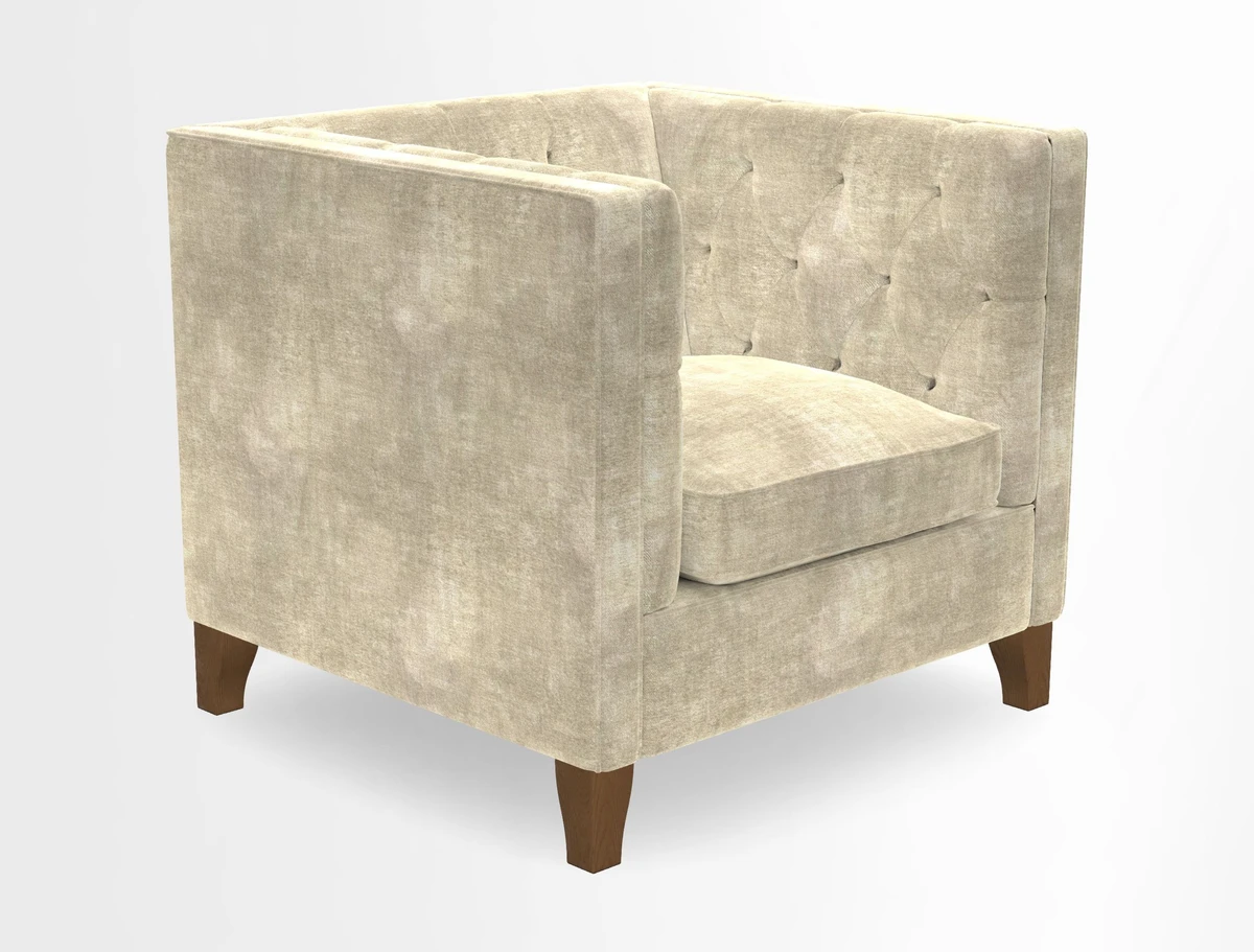 Haresfield Chair in Two Tone Plain Biscuit