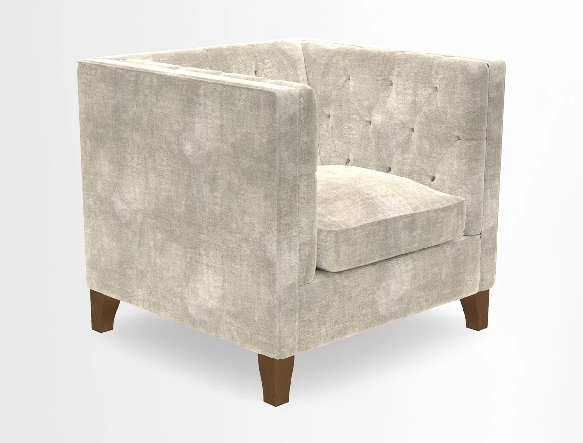 Haresfield Chair in Two Tone Plain Biscuit