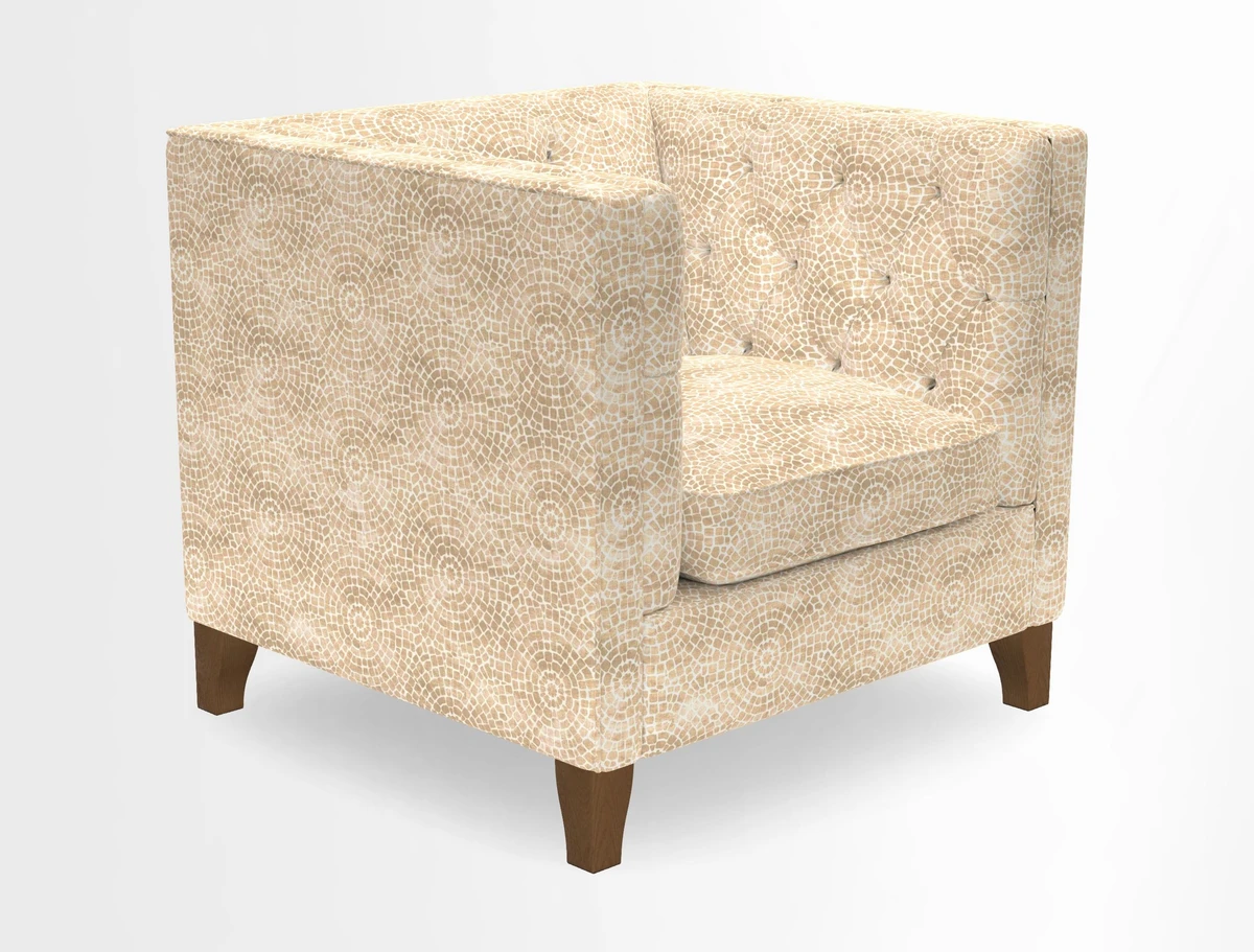 Haresfield Chair in Two Tone Plain Biscuit