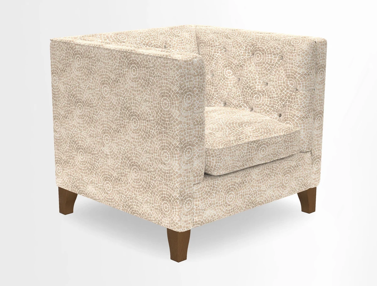Haresfield Chair in Two Tone Plain Biscuit