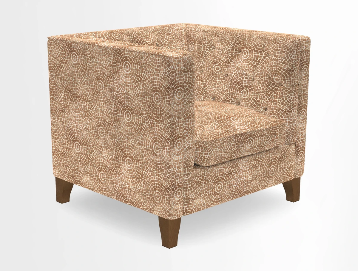 Haresfield Chair in Two Tone Plain Biscuit