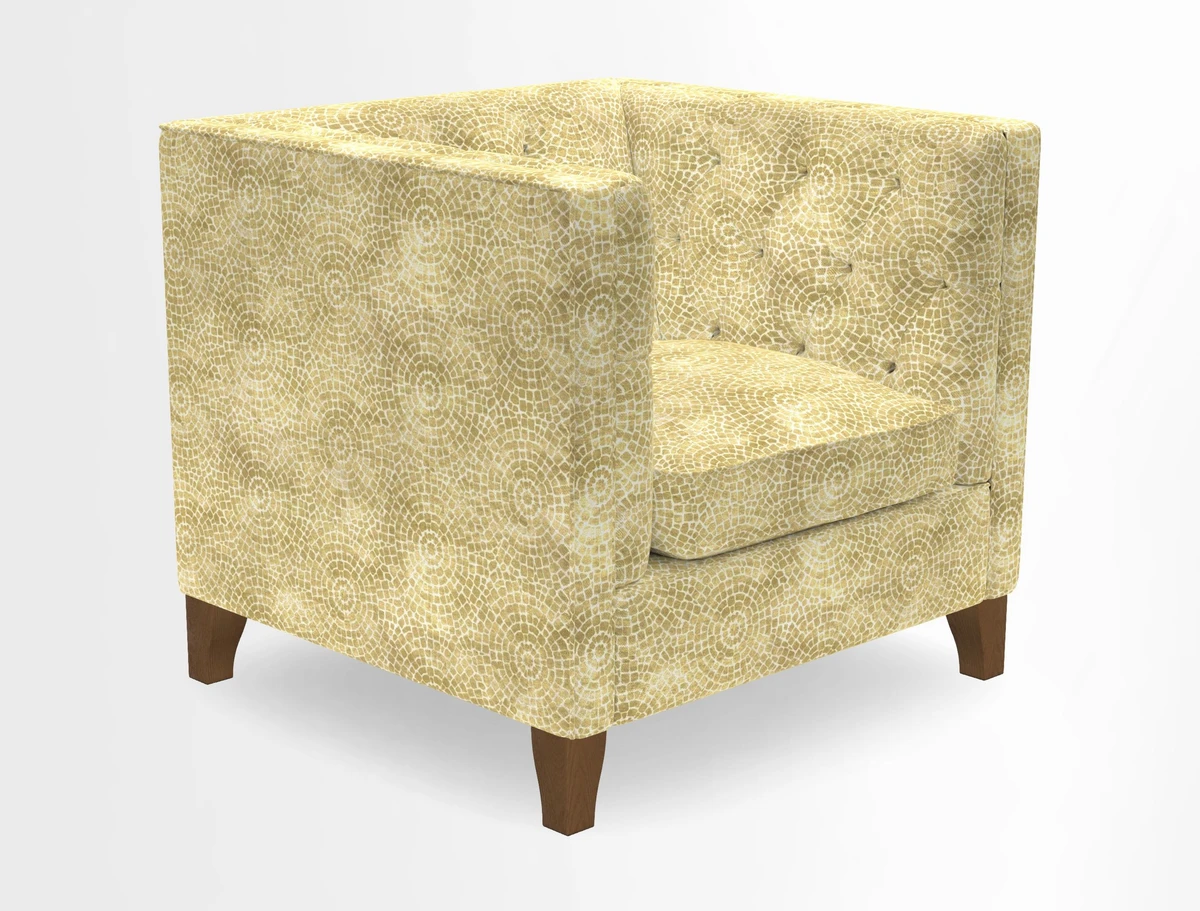 Haresfield Chair in Two Tone Plain Biscuit