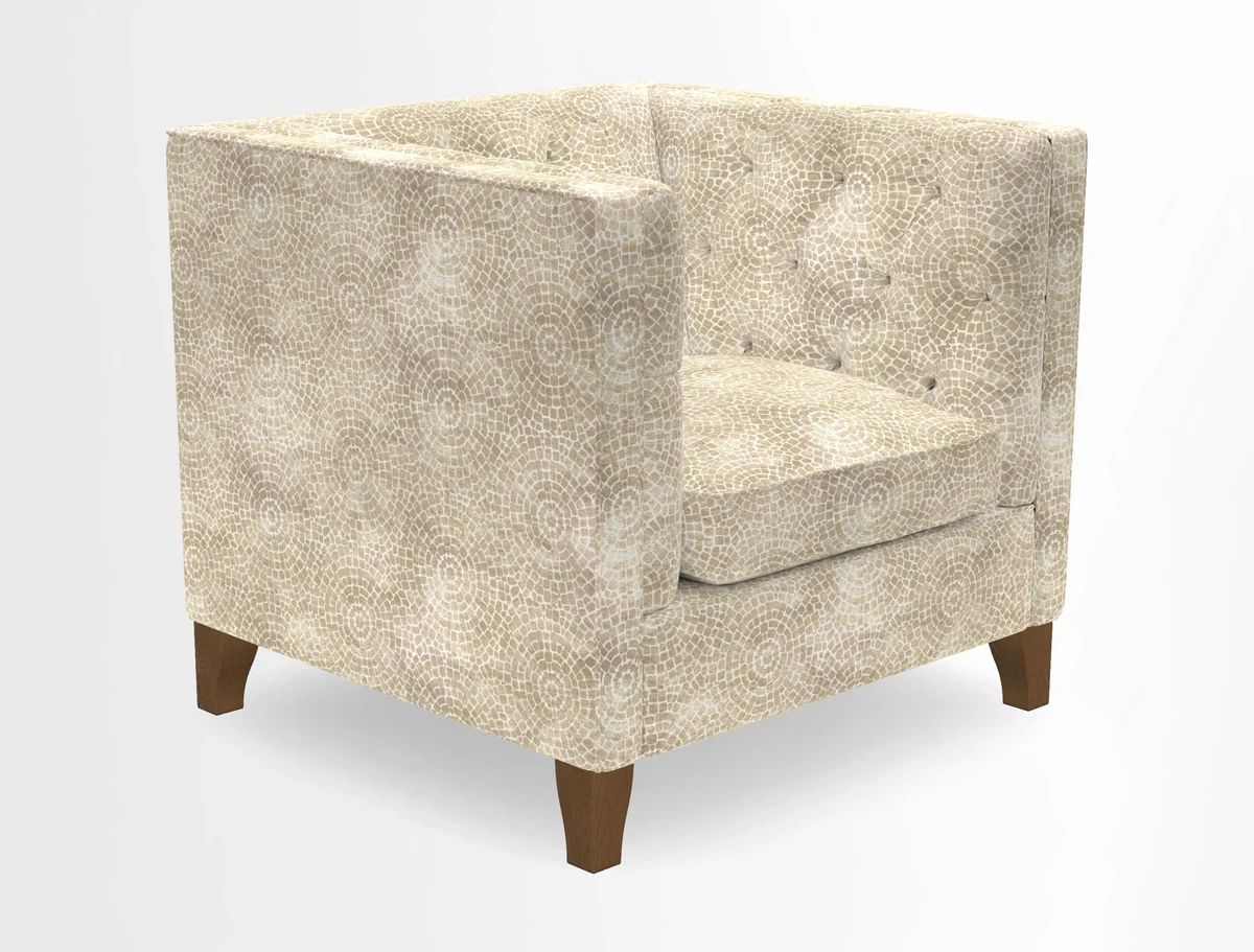 Haresfield Chair in Two Tone Plain Biscuit