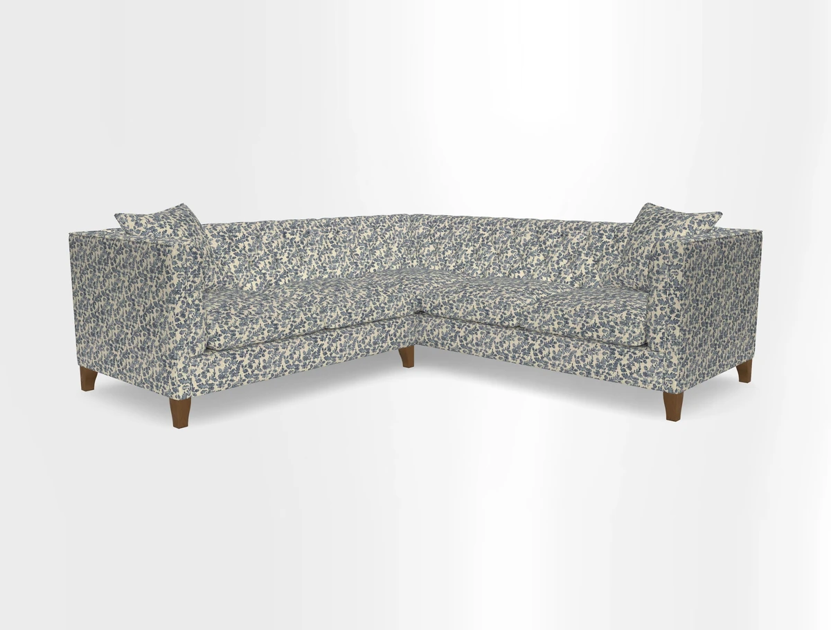 Haresfield Corner Sofa in Two Tone Plain Biscuit