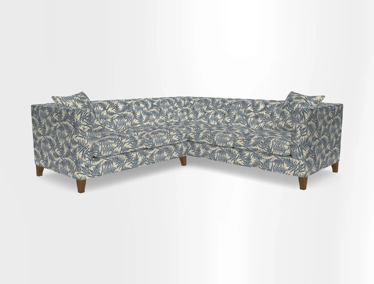 Haresfield Corner Sofa in Two Tone Plain Biscuit