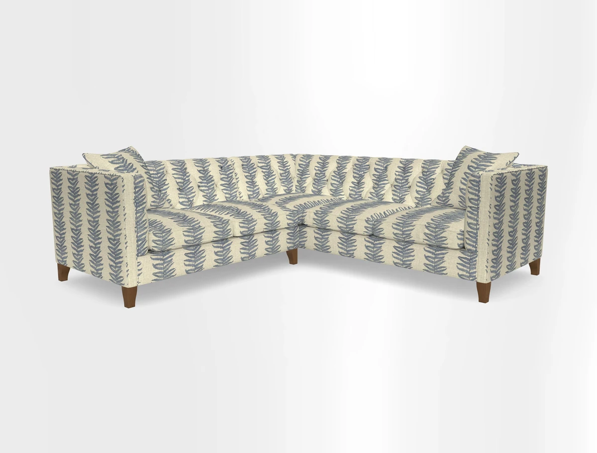 Haresfield Corner Sofa in Two Tone Plain Biscuit