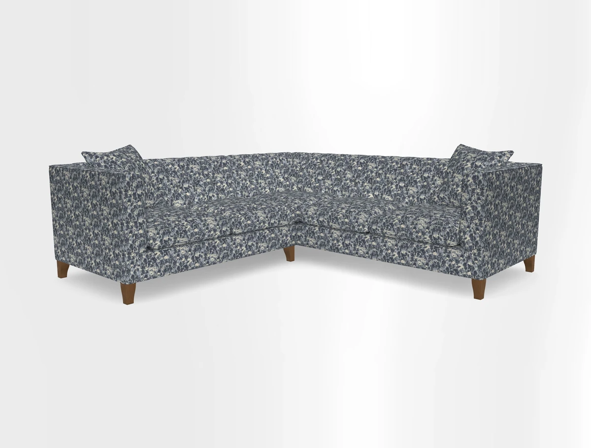 Haresfield Corner Sofa in Two Tone Plain Biscuit