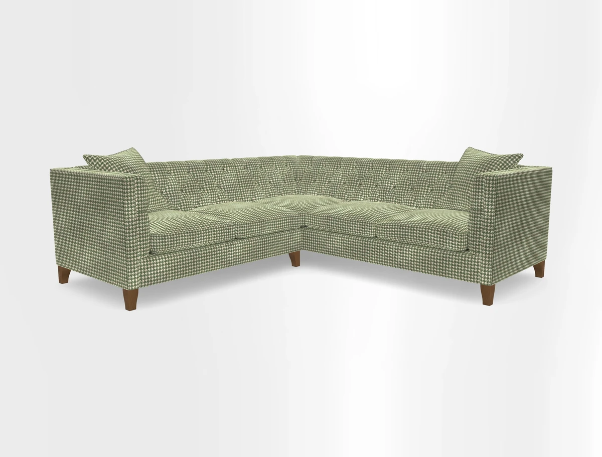 Haresfield Corner Sofa in Two Tone Plain Biscuit