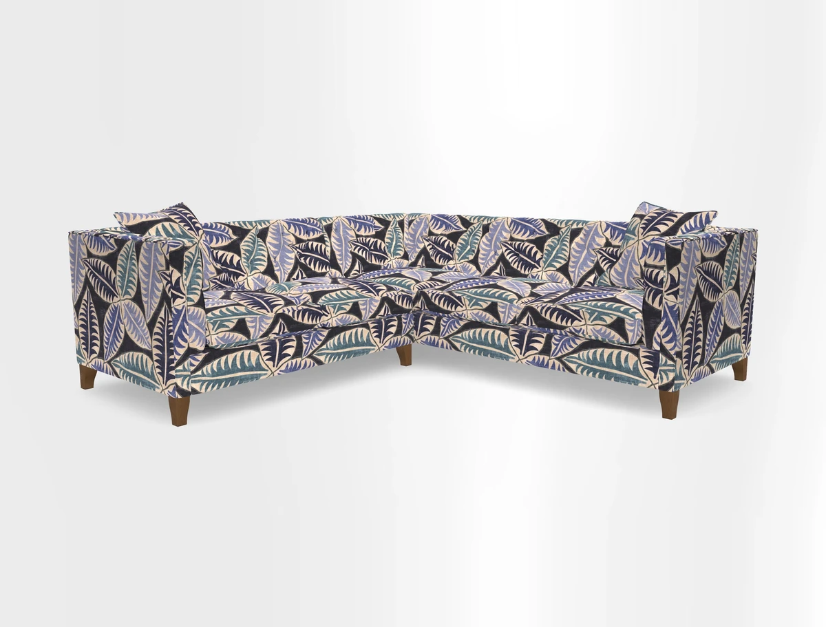 Haresfield Corner Sofa in Two Tone Plain Biscuit