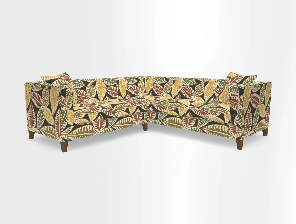 Haresfield Corner Sofa in Two Tone Plain Biscuit