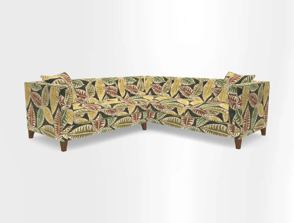 Haresfield Corner Sofa in Two Tone Plain Biscuit