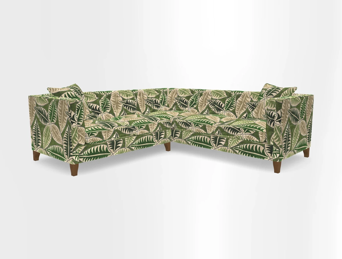 Haresfield Corner Sofa in Two Tone Plain Biscuit