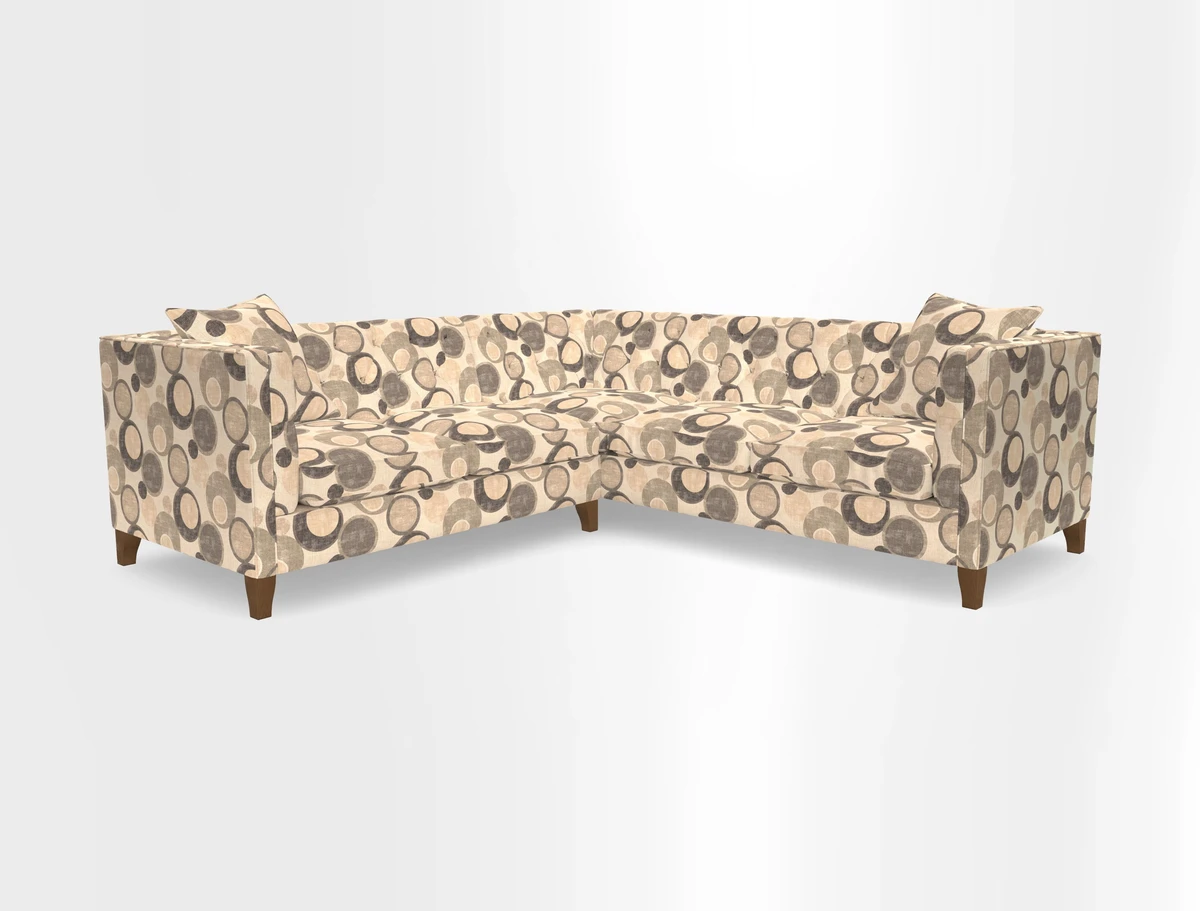 Haresfield Corner Sofa in Two Tone Plain Biscuit