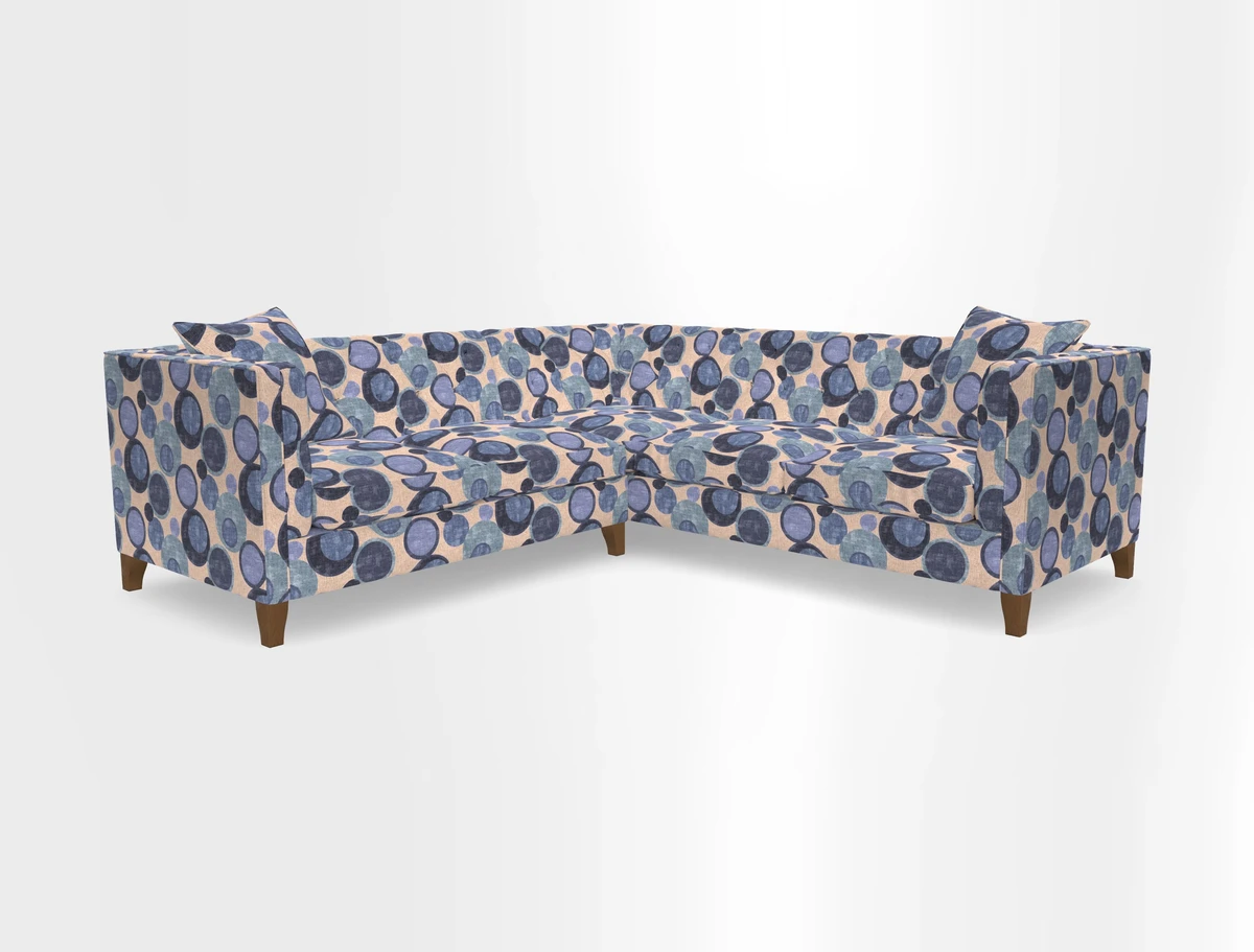 Haresfield Corner Sofa in Two Tone Plain Biscuit