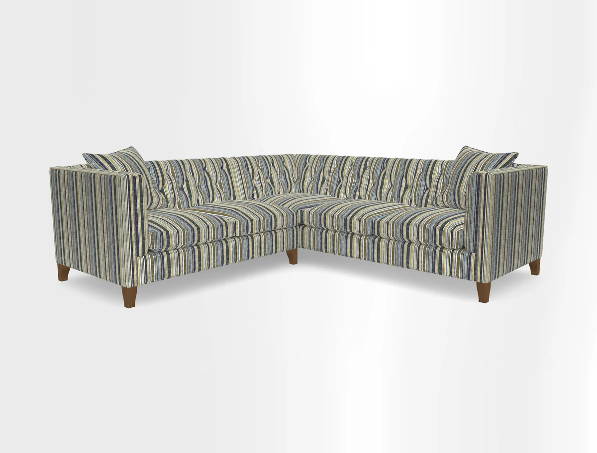 Haresfield Corner Sofa in Two Tone Plain Biscuit