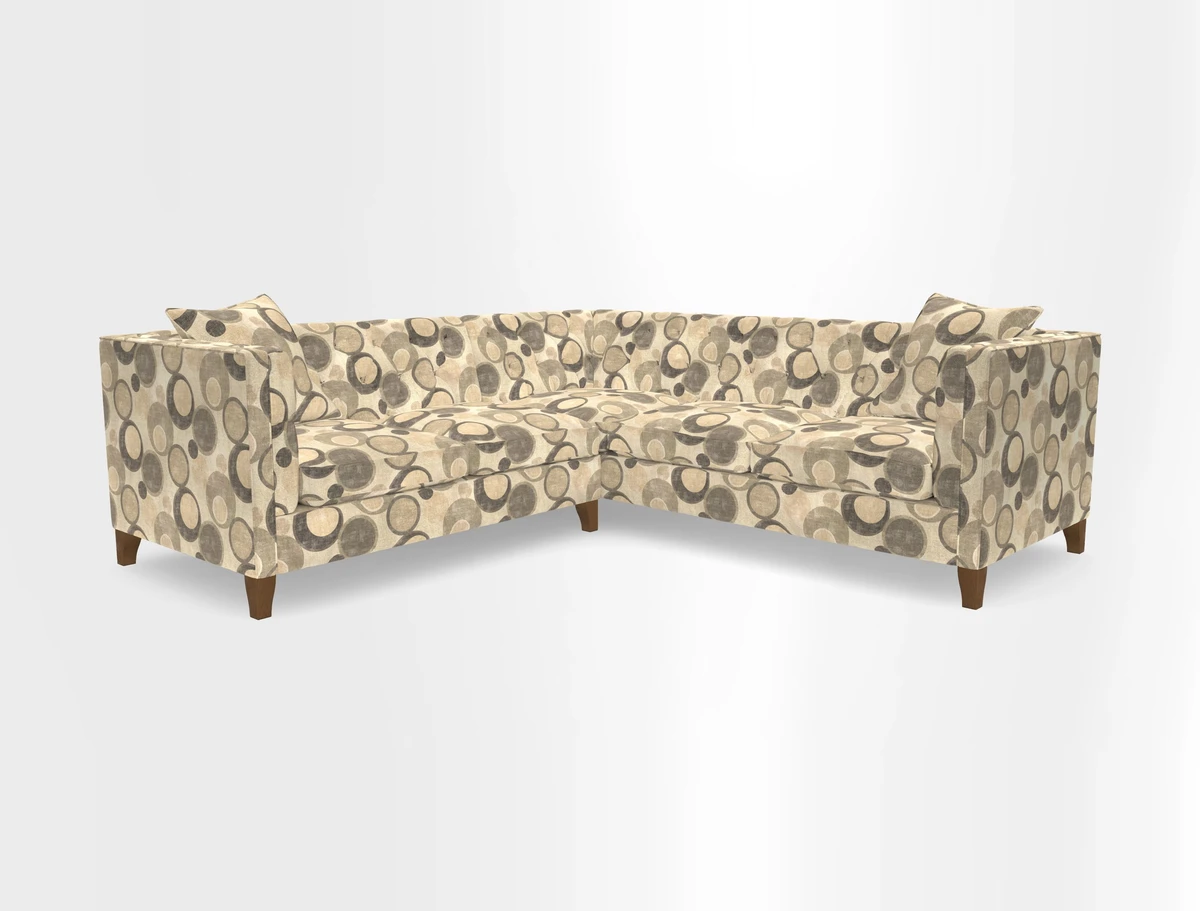 Haresfield Corner Sofa in Two Tone Plain Biscuit