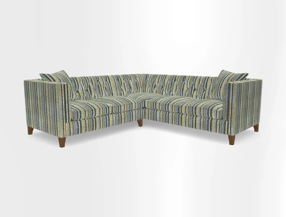 Haresfield Corner Sofa in Two Tone Plain Biscuit