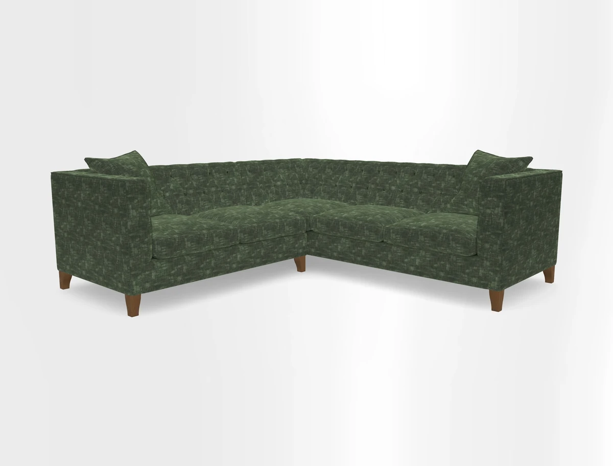Haresfield Corner Sofa in Two Tone Plain Biscuit