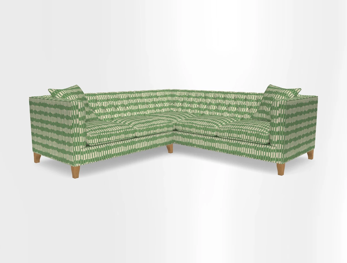 Haresfield Corner Sofa in Two Tone Plain Biscuit