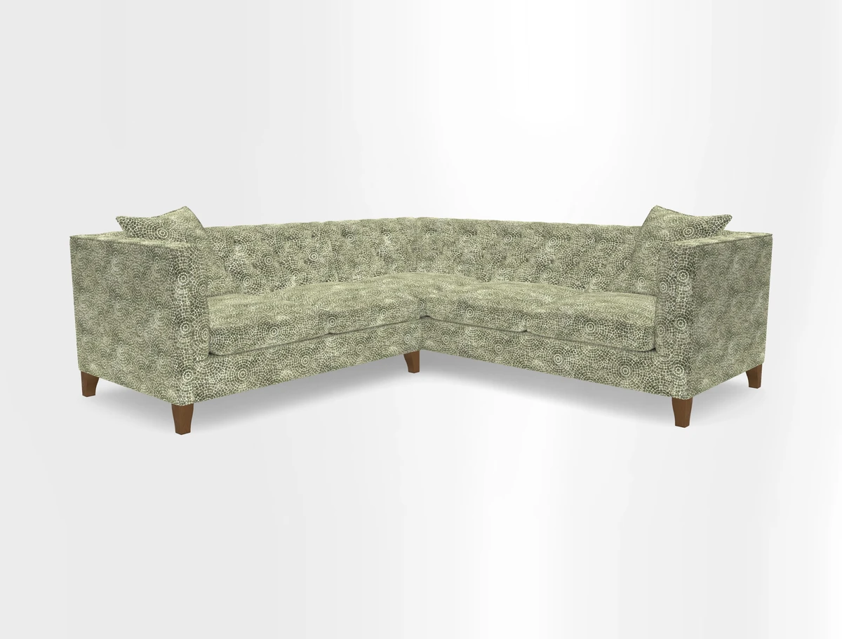 Haresfield Corner Sofa in Two Tone Plain Biscuit