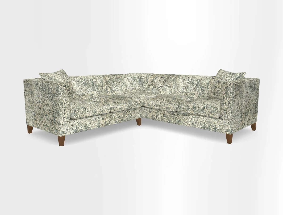 Haresfield Corner Sofa in Two Tone Plain Biscuit