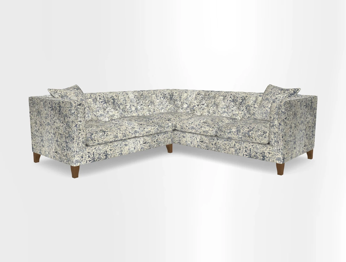Haresfield Corner Sofa in Two Tone Plain Biscuit