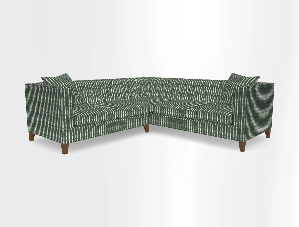 Haresfield Corner Sofa in Two Tone Plain Biscuit