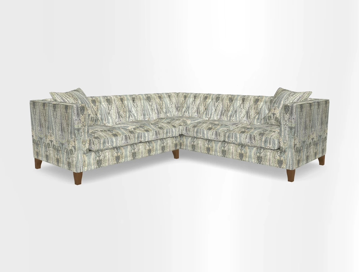 Haresfield Corner Sofa in Two Tone Plain Biscuit