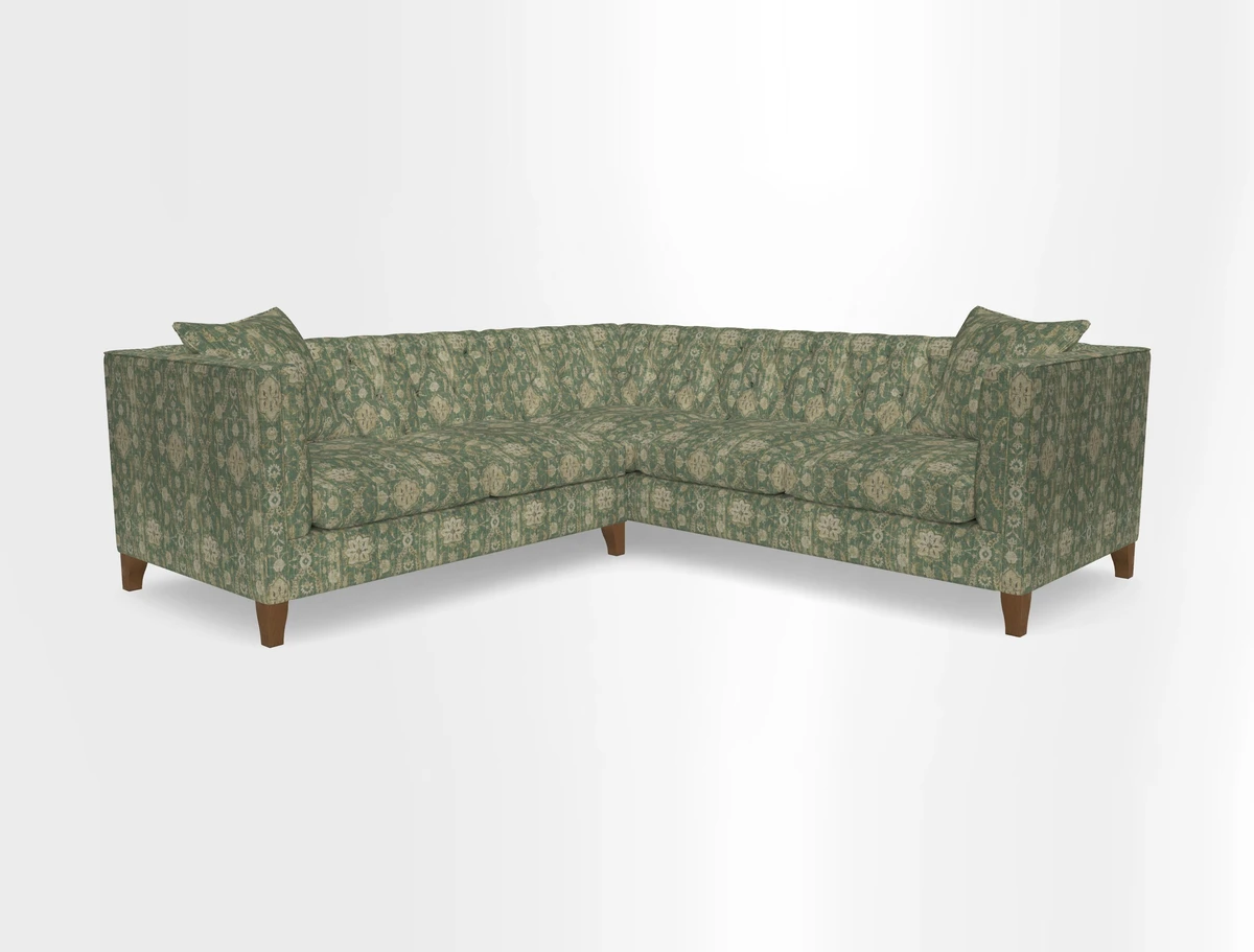 Haresfield Corner Sofa in Two Tone Plain Biscuit