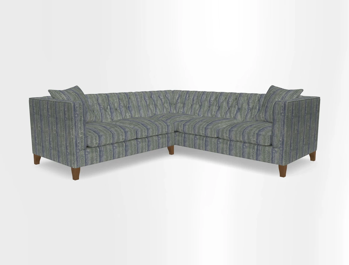 Haresfield Corner Sofa in Two Tone Plain Biscuit
