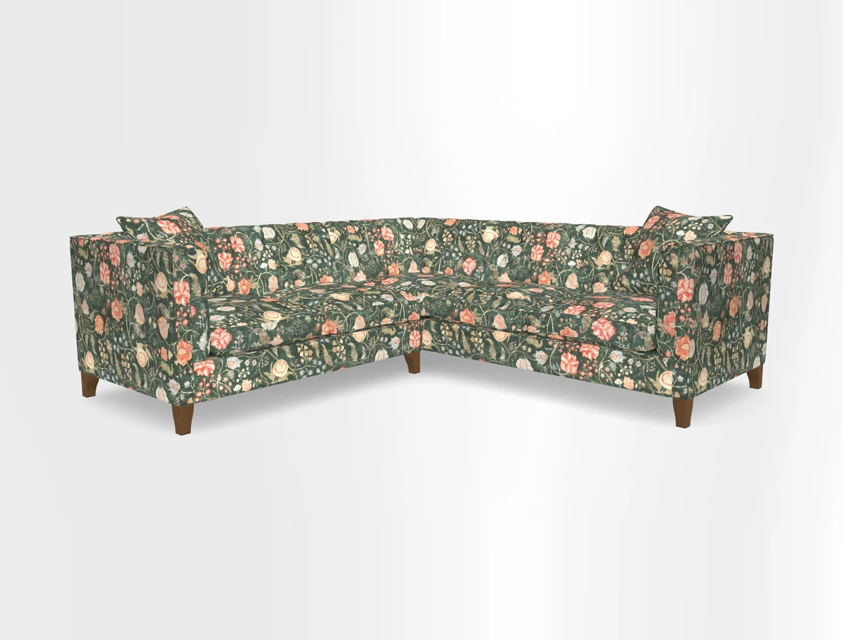 Haresfield Corner Sofa in Two Tone Plain Biscuit