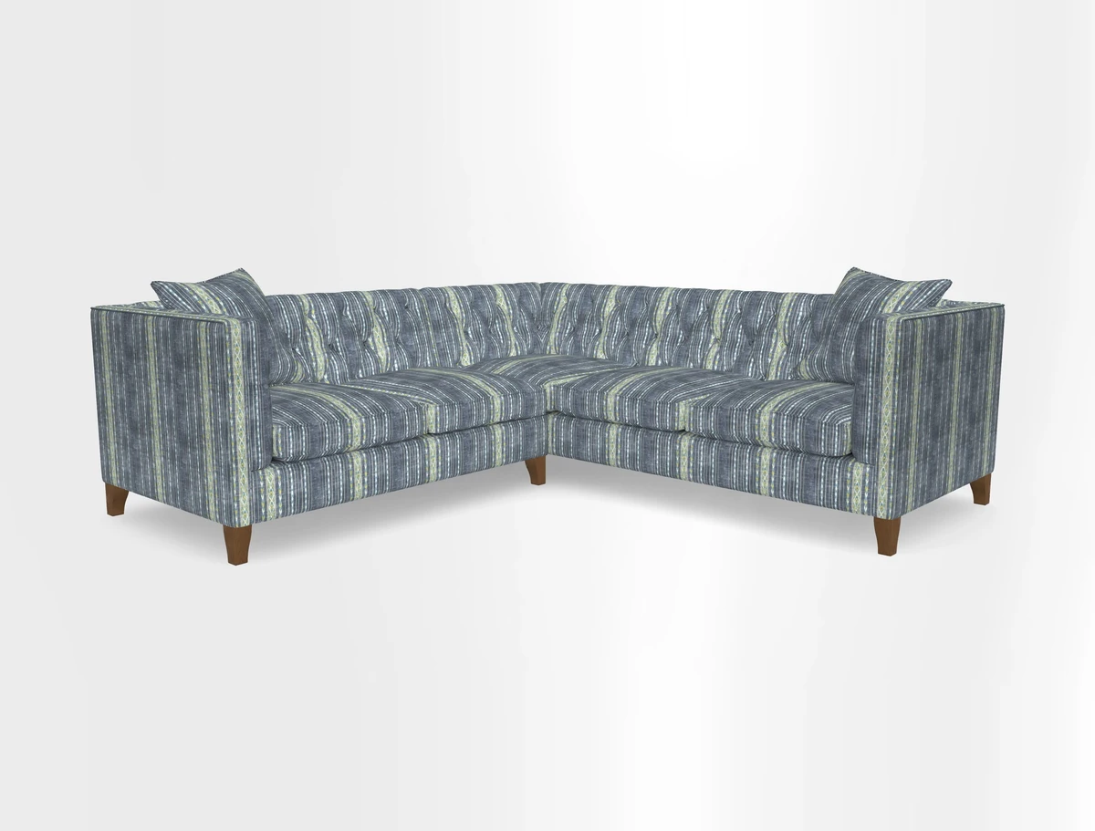 Haresfield Corner Sofa in Two Tone Plain Biscuit