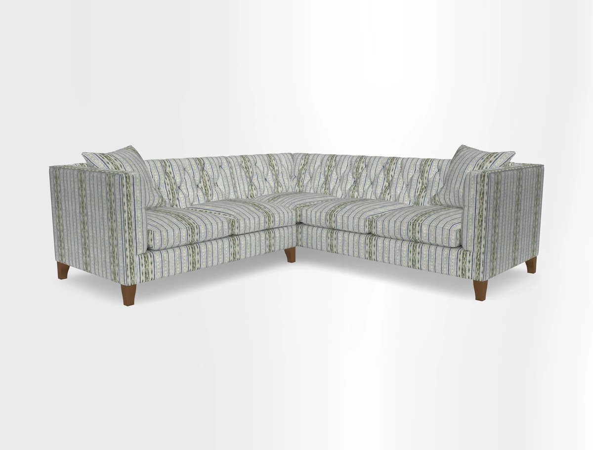 Haresfield Corner Sofa in Two Tone Plain Biscuit
