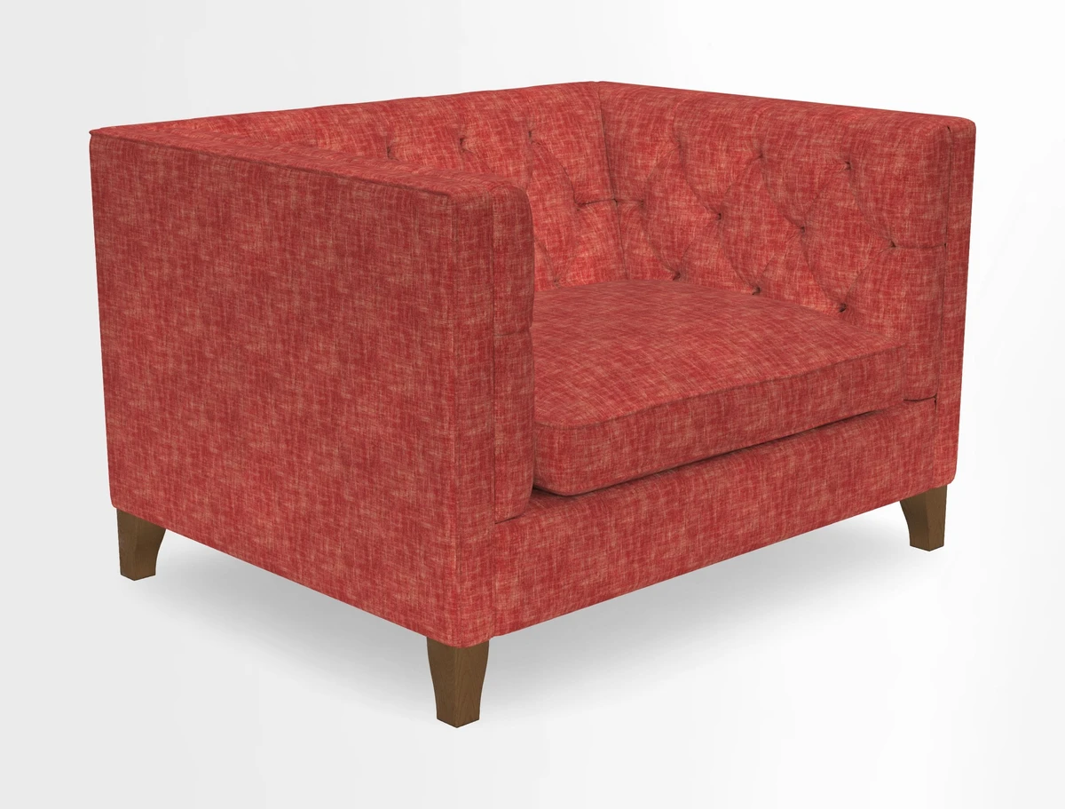 Haresfield Snuggler Dipped Arms in Mohair Lichen Seat Cushion in RHS Gertrude Jekyll Meadow Flower Olive and Scatters in RHS Gertrude Jekyll Folklore Olive