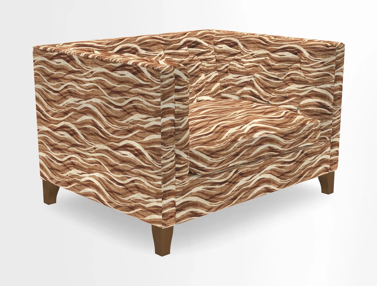 Haresfield Snuggler Dipped Arms in Mohair Lichen Seat Cushion in RHS Gertrude Jekyll Meadow Flower Olive and Scatters in RHS Gertrude Jekyll Folklore Olive