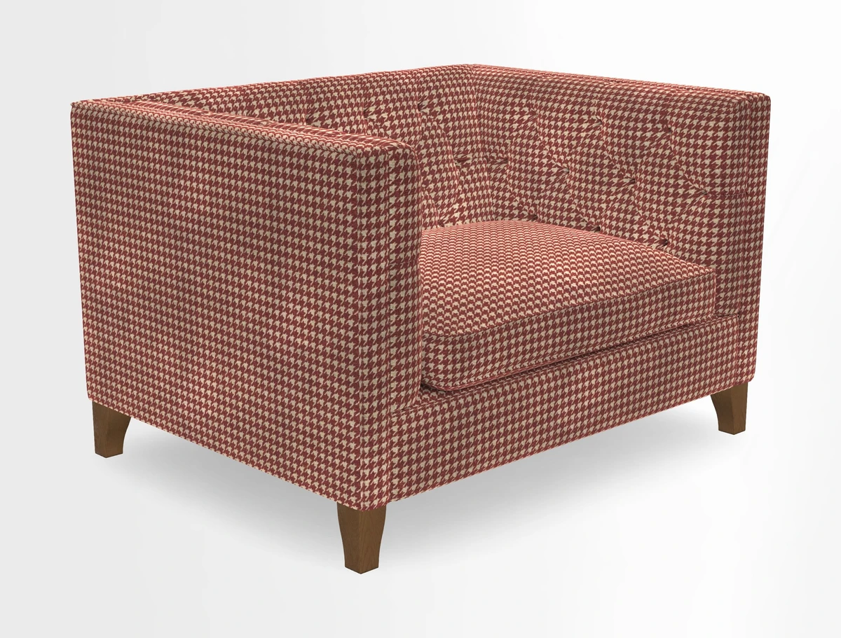 Haresfield Snuggler Dipped Arms in Mohair Lichen Seat Cushion in RHS Gertrude Jekyll Meadow Flower Olive and Scatters in RHS Gertrude Jekyll Folklore Olive