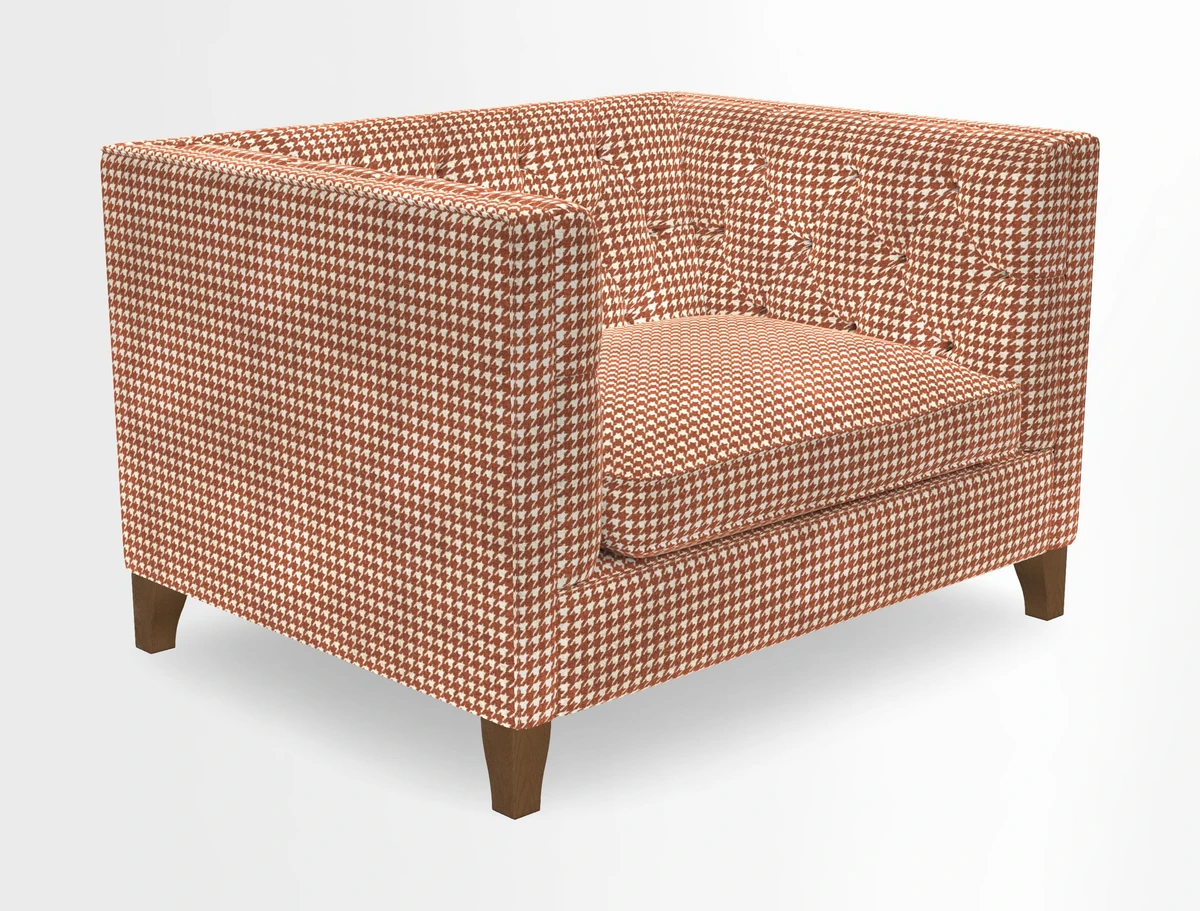 Haresfield Snuggler Dipped Arms in Mohair Lichen Seat Cushion in RHS Gertrude Jekyll Meadow Flower Olive and Scatters in RHS Gertrude Jekyll Folklore Olive