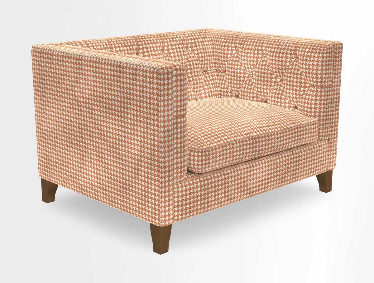 Haresfield Snuggler Dipped Arms in Mohair Lichen Seat Cushion in RHS Gertrude Jekyll Meadow Flower Olive and Scatters in RHS Gertrude Jekyll Folklore Olive