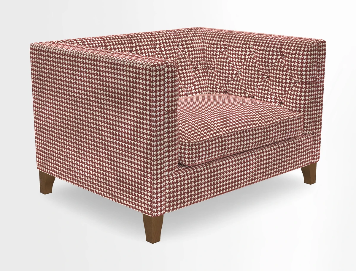 Haresfield Snuggler Dipped Arms in Mohair Lichen Seat Cushion in RHS Gertrude Jekyll Meadow Flower Olive and Scatters in RHS Gertrude Jekyll Folklore Olive