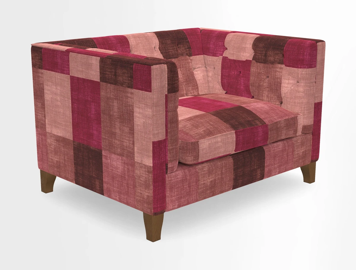 Haresfield Snuggler Dipped Arms in Mohair Lichen Seat Cushion in RHS Gertrude Jekyll Meadow Flower Olive and Scatters in RHS Gertrude Jekyll Folklore Olive