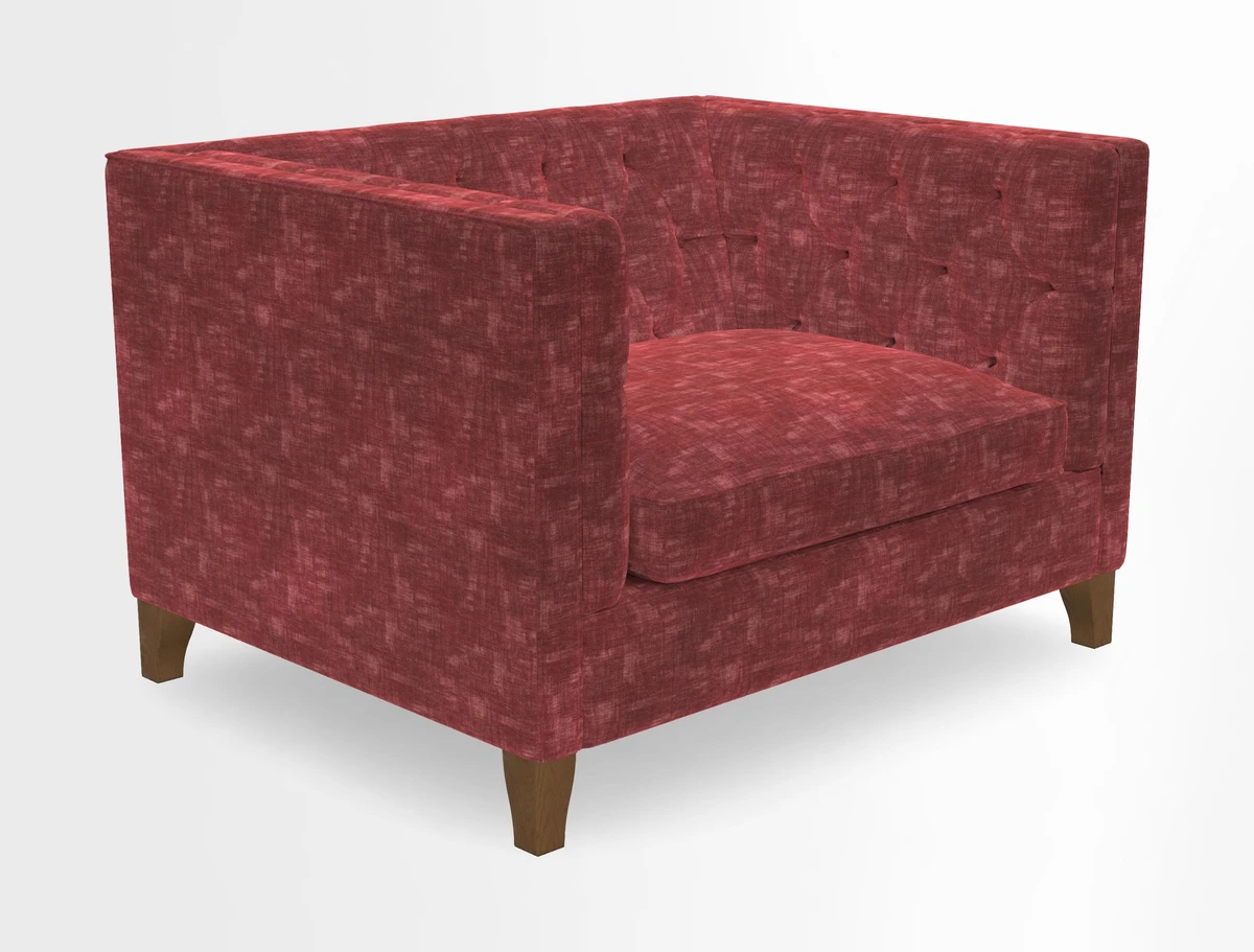 Haresfield Snuggler Dipped Arms in Mohair Lichen Seat Cushion in RHS Gertrude Jekyll Meadow Flower Olive and Scatters in RHS Gertrude Jekyll Folklore Olive