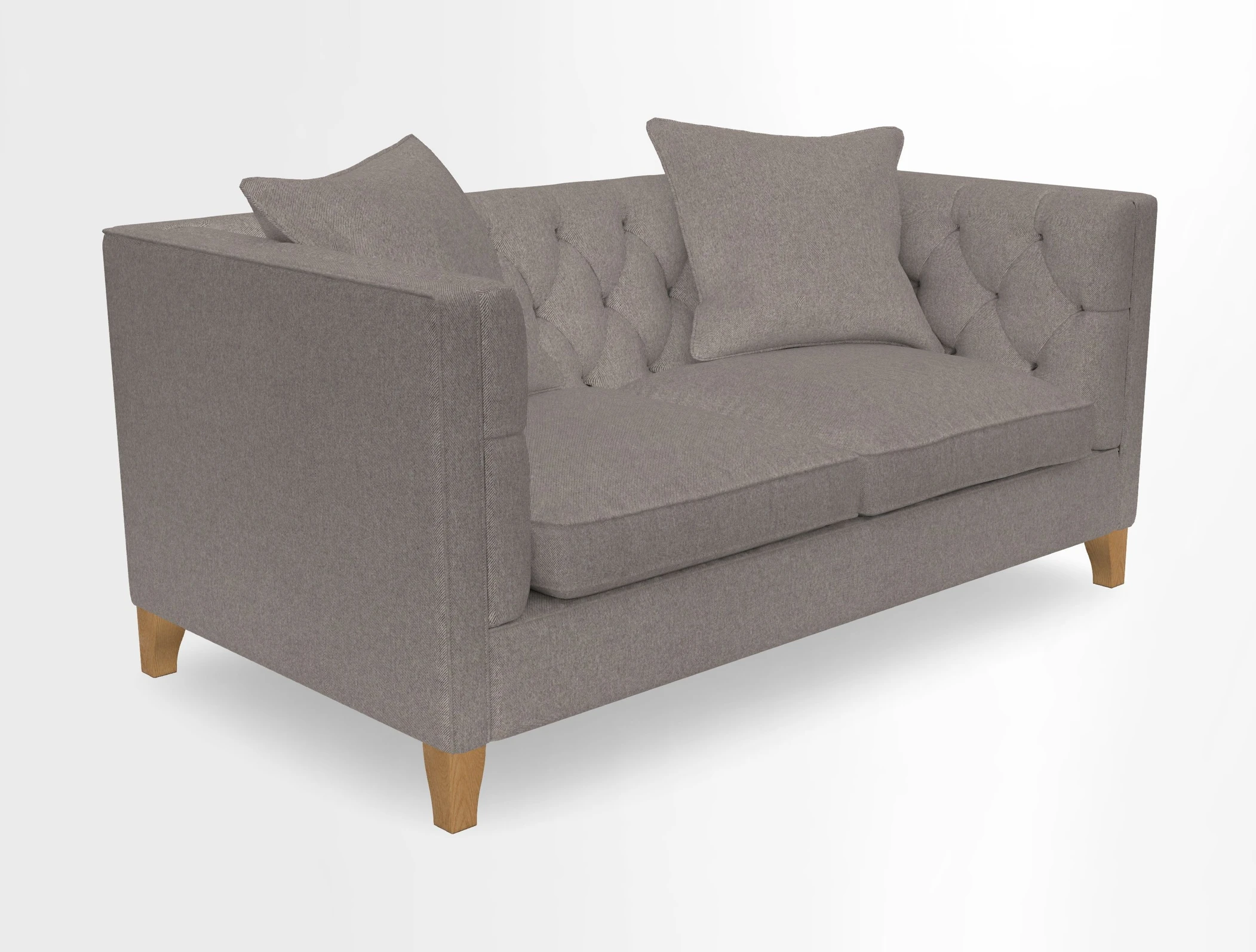 Haresfield 3 seater sofa in Whernside Spring Grass and Stockport Stripe Hunter 