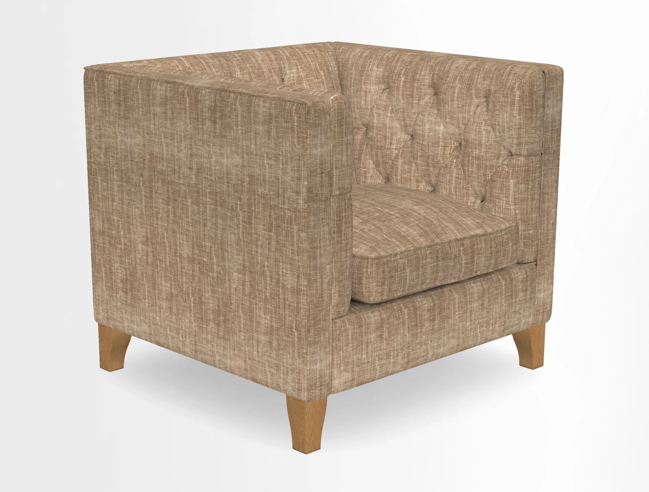 Haresfield Chair in Two Tone Plain Biscuit
