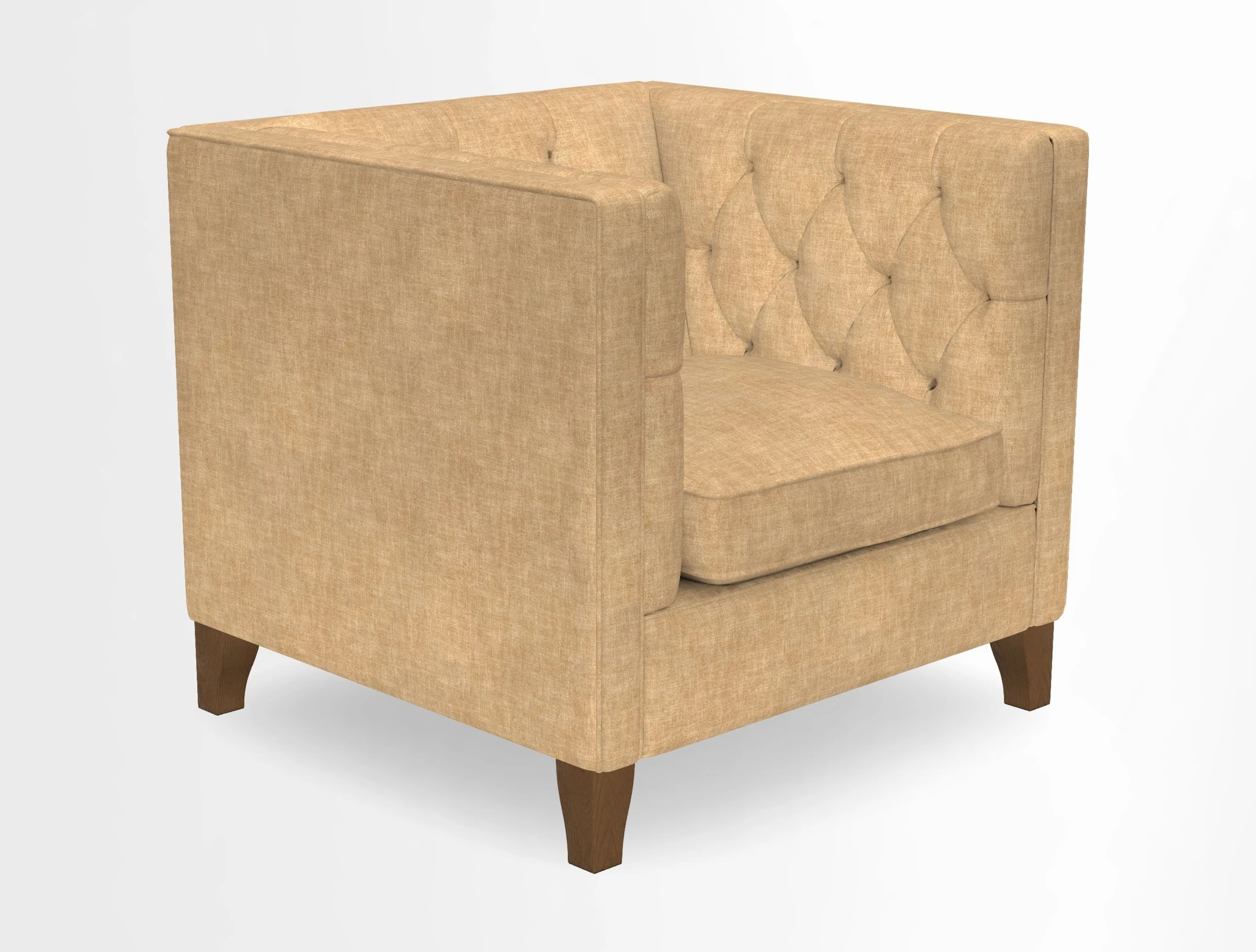 Haresfield Chair in Two Tone Plain Biscuit