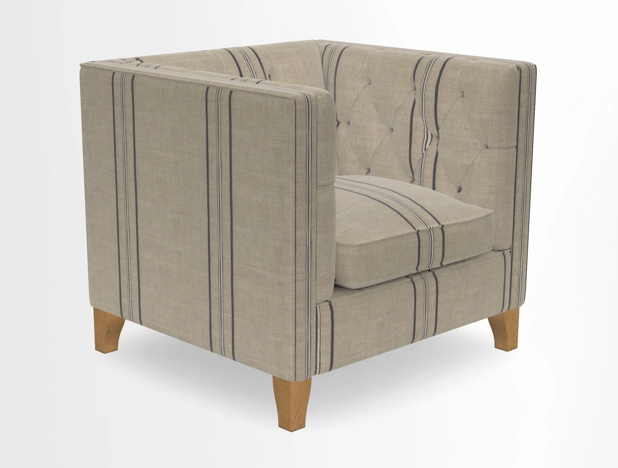 Haresfield Chair in Two Tone Plain Biscuit