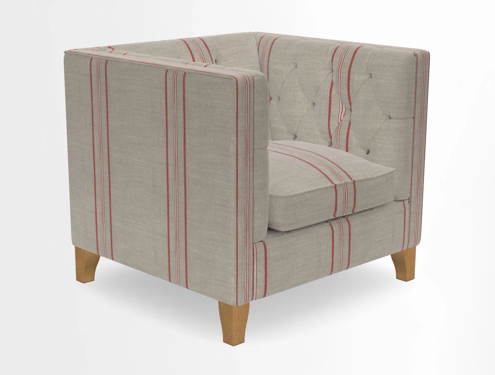 Haresfield Chair in Two Tone Plain Biscuit