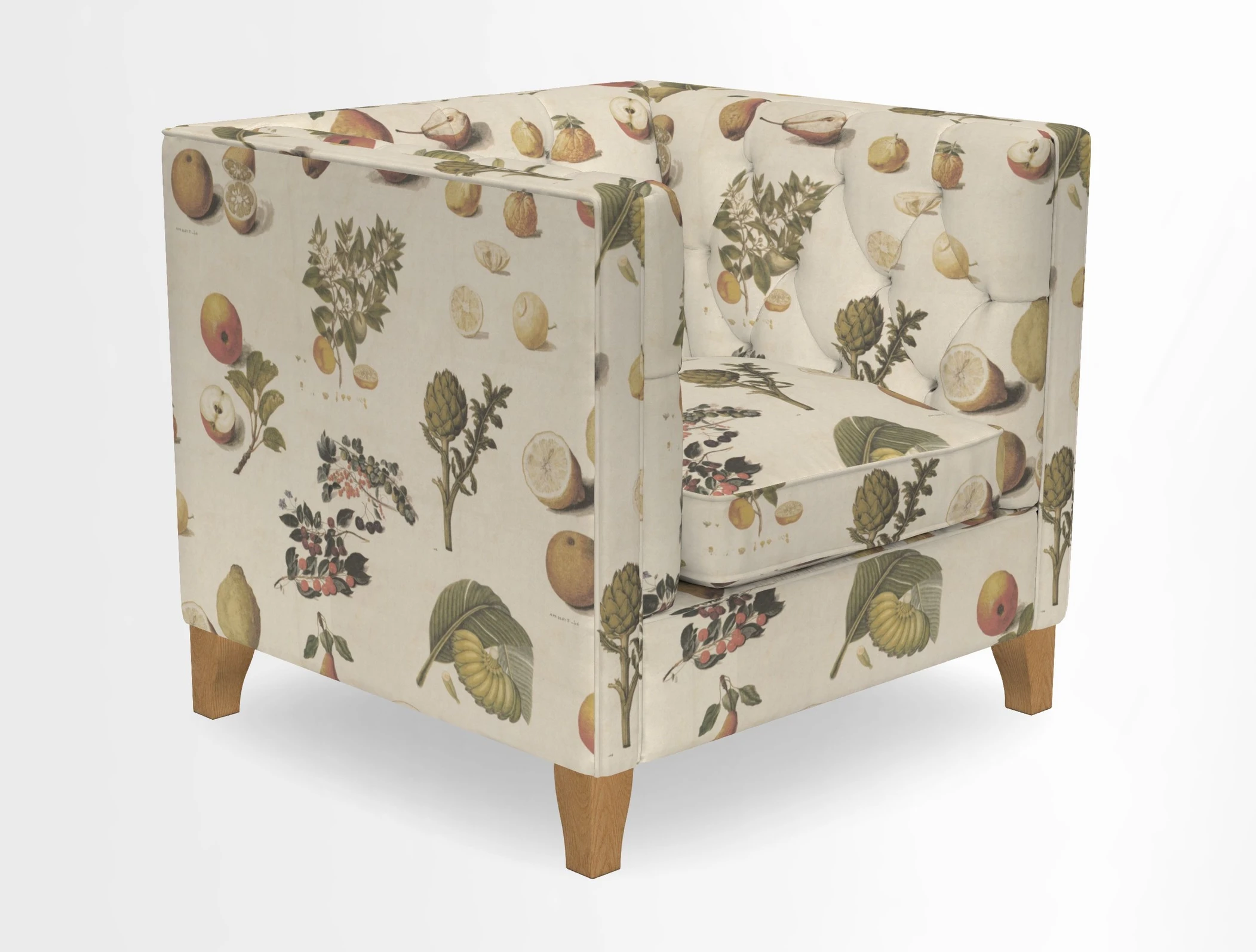 Haresfield Chair in Two Tone Plain Biscuit