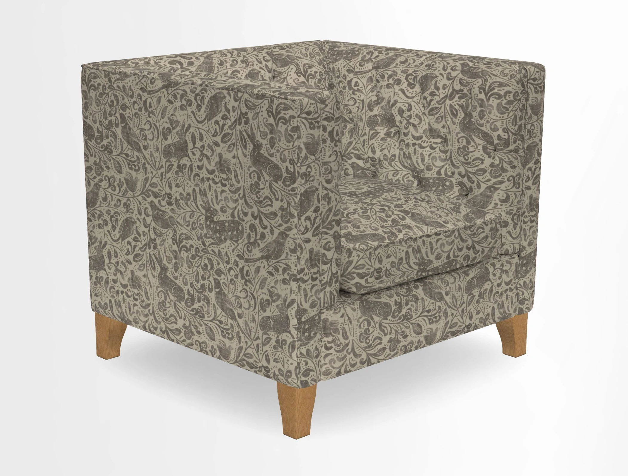Haresfield Chair in Two Tone Plain Biscuit