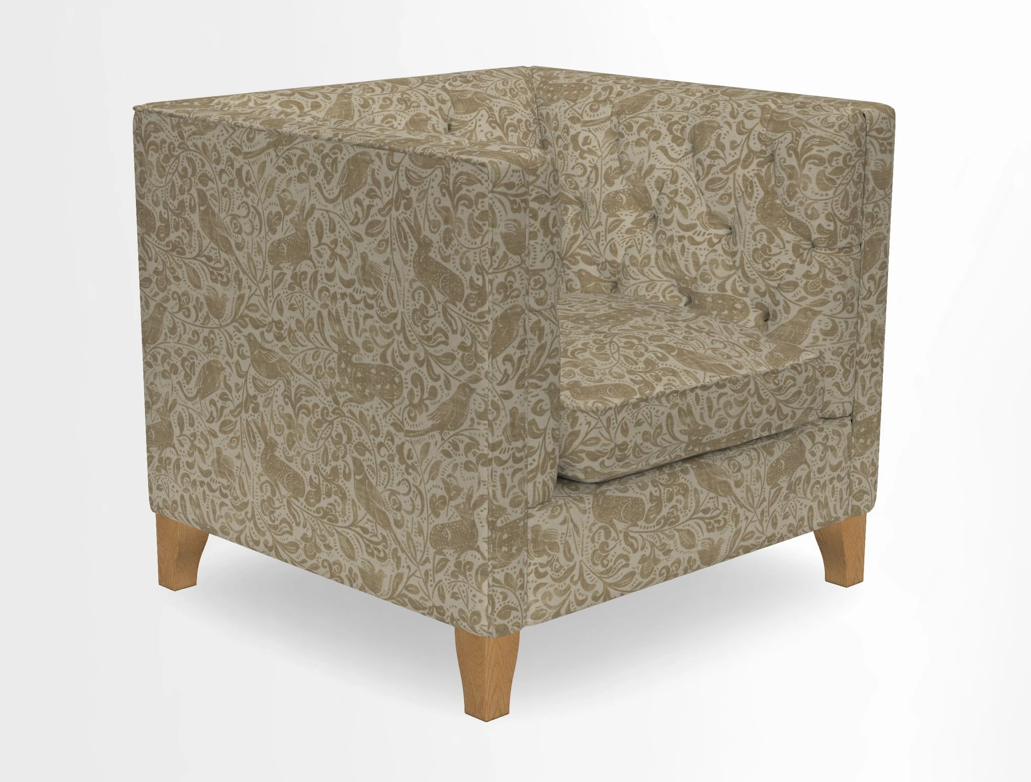 Haresfield Chair in Two Tone Plain Biscuit