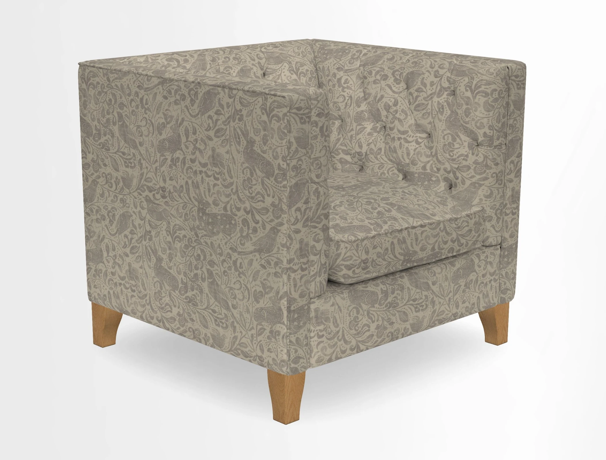Haresfield Chair in Two Tone Plain Biscuit